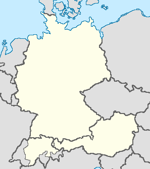 Lage von Chemnitz im deutschen Sprachraum